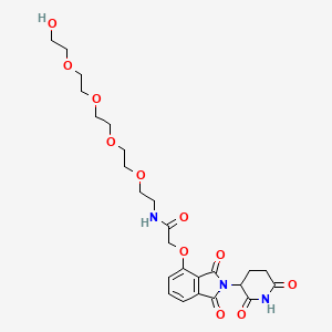 molecular formula C25H33N3O11 B15498842 Thalidomide-O-acetamido-PEG6-OH 