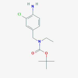 molecular formula C14H21ClN2O2 B15498904 tert-Butyl 4-amino-3-chlorobenzyl(ethyl)carbamate 