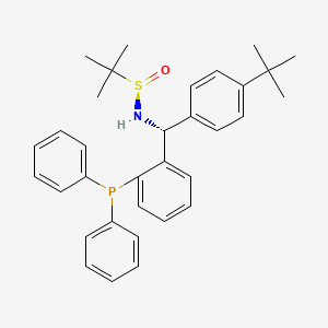 [S(R)]-N-[(R)-(4-(tert-Butyl)phenyl)[2-(diphenylphosphino)phenyl]methyl]-2-methyl-2-propanesulfinamide