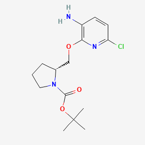 (R)-tert-Butyl 2-(((3-amino-6-chloropyridin-2-yl)oxy)methyl)pyrrolidine-1-carboxylate