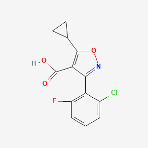 3-(2-Chloro-6-fluorophenyl)-5-cyclopropylisoxazole-4-carboxylic acid