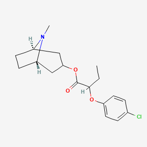 [(1S,5R)-8-methyl-8-azabicyclo[3.2.1]octan-3-yl] 2-(4-chlorophenoxy)butanoate