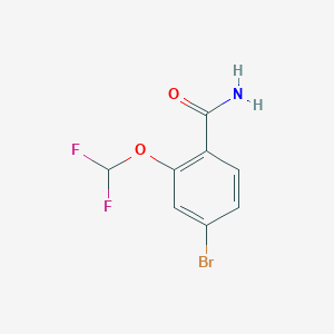 4-Bromo-2-(difluoromethoxy)benzamide