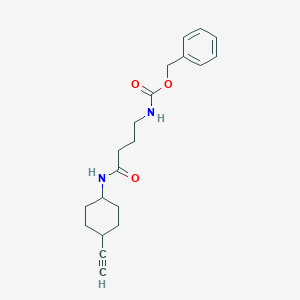 Benzyl (4-(((1r,4r)-4-ethynylcyclohexyl)amino)-4-oxobutyl)carbamate