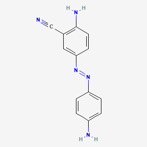 2-Amino-5-((4-aminophenyl)diazenyl)benzonitrile