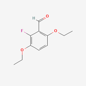 molecular formula C11H13FO3 B15499833 3,6-Diethoxy-2-fluorobenzaldehyde 