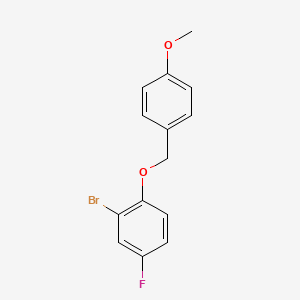 2-Bromo-4-fluoro-1-((4-methoxybenzyl)oxy)benzene