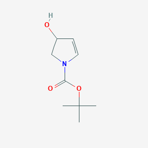 molecular formula C9H15NO3 B15499849 tert-butyl 3-hydroxy-2,3-dihydro-1H-pyrrole-1-carboxylate 