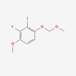 molecular formula C9H10FIO3 B15499894 2-Fluoro-3-iodo-1-methoxy-4-(methoxymethoxy)benzene 