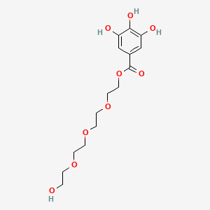 molecular formula C15H22O9 B15499900 Gallic acid PEG4 ester 