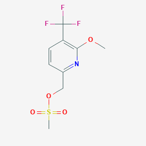 [6-Methoxy-5-(trifluoromethyl)pyridin-2-yl]methylmethanesulfonate