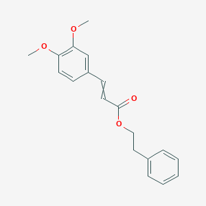 molecular formula C19H20O4 B015500 2-苯乙基 3-(3,4-二甲氧基苯基)丙-2-烯酸酯 CAS No. 145551-14-0