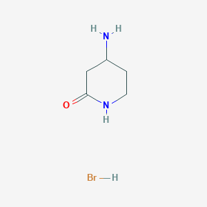 molecular formula C5H11BrN2O B15500004 4-Aminopiperidin-2-one hydrobromide 