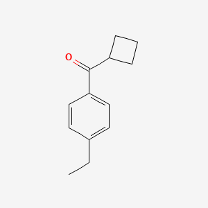 molecular formula C13H16O B15500047 Cyclobutyl(4-ethylphenyl)methanone 