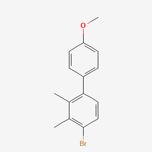 molecular formula C15H15BrO B15500215 4-Bromo-4'-methoxy-2,3-dimethyl-1,1'-biphenyl 