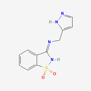 3-(((1h-Pyrazol-3-yl)methyl)amino)benzo[d]isothiazole 1,1-dioxide