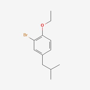 molecular formula C12H17BrO B15500256 2-Bromo-1-ethoxy-4-isobutylbenzene 