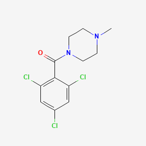 molecular formula C12H13Cl3N2O B15500261 (4-Methylpiperazin-1-yl)(2,4,6-trichlorophenyl)methanone 