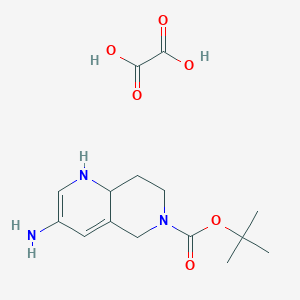 tert-Butyl 3-amino-1,7,8,8a-tetrahydro-1,6-naphthyridine-6(5H)-carboxylate oxalate