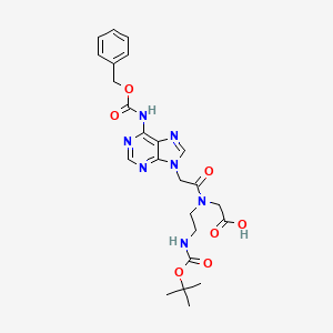 molecular formula C24H29N7O7 B15500305 Boc-PNA-A(Z)-OH 