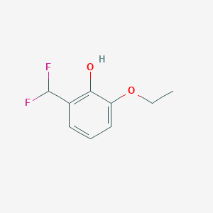 molecular formula C9H10F2O2 B15500357 2-(Difluoromethyl)-6-ethoxyphenol 