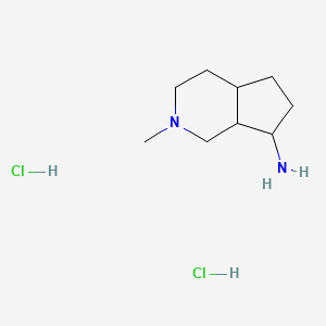 molecular formula C9H20Cl2N2 B15500369 2-Methyloctahydro-1H-cyclopenta[c]pyridin-7-amine dihydrochloride 