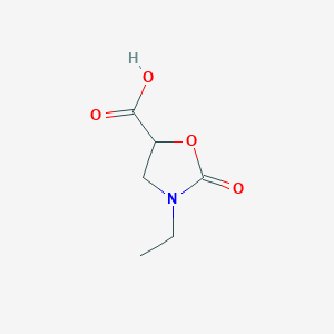 molecular formula C6H9NO4 B15500386 3-Ethyl-2-oxooxazolidine-5-carboxylic acid 