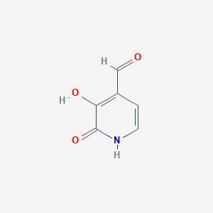 molecular formula C6H5NO3 B15500446 3-Hydroxy-2-oxo-1,2-dihydropyridine-4-carbaldehyde 