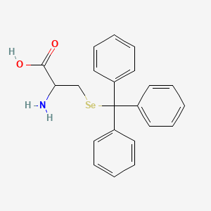 molecular formula C22H21NO2Se B15500493 2-Amino-3-(tritylselanyl)propanoic acid 