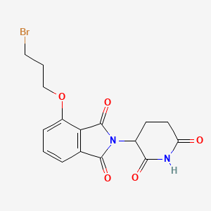 molecular formula C16H15BrN2O5 B15500515 Thalidomide-O-C3-Br 