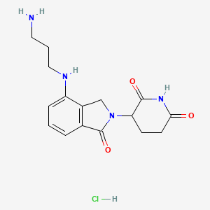 molecular formula C16H21ClN4O3 B15500627 Lenalidomide-C3-amine HCl 