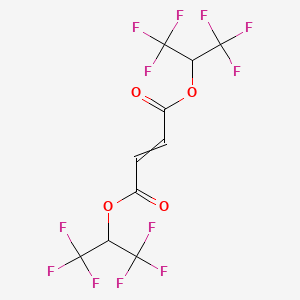 molecular formula C10H4F12O4 B15500663 Bis(1,1,1,3,3,3-hexafluoropropan-2-yl) maleate 