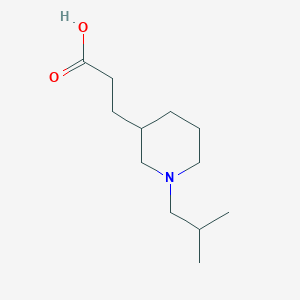 3-(1-Isobutylpiperidin-3-yl)propanoic acid