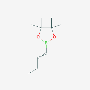 molecular formula C10H19BO2 B15500692 2-But-1-enyl-4,4,5,5-tetramethyl-1,3,2-dioxaborolane 