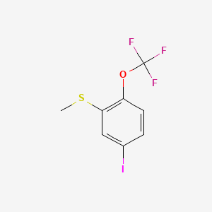 (5-Iodo-2-(trifluoromethoxy)phenyl)(methyl)sulfane