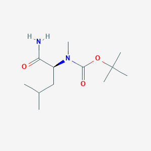 (S)-tert-Butyl (1-amino-4-methyl-1-oxopentan-2-yl)(methyl)carbamate