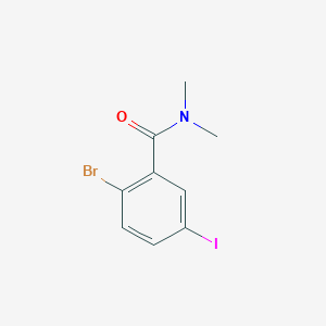 molecular formula C9H9BrINO B15500711 2-Bromo-5-iodo-N,N-dimethylbenzamide 