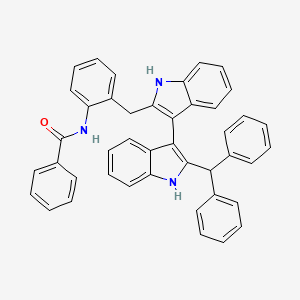 N-(2-((2'-Benzhydryl-1H,1'H-[3,3'-biindol]-2-yl)methyl)phenyl)benzamide