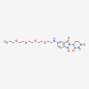 molecular formula C23H31N3O9 B15500741 Pomalidomide-5'-PEG5-OH 