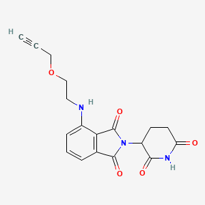 molecular formula C18H17N3O5 B15500783 Pomalidomide-PEG1-propargyl 