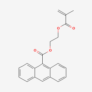 molecular formula C21H18O4 B15500785 2-(Methacryloyloxy)ethyl anthracene-9-carboxylate 