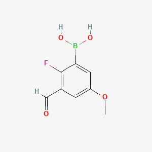 (2-Fluoro-3-formyl-5-methoxyphenyl)boronic acid