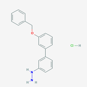 molecular formula C19H19ClN2O B15500844 (3'-Benzyloxy-biphenyl-3-yl)-hydrazine hydrochloride 