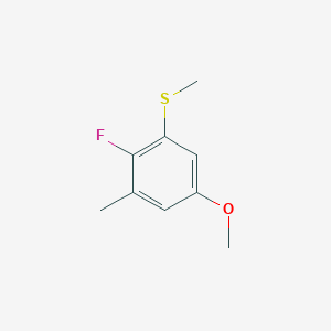 molecular formula C9H11FOS B15500911 (2-Fluoro-5-methoxy-3-methylphenyl)(methyl)sulfane 