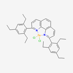 molecular formula C36H40Cl2FeN2 B15500914 2,9-Bis(2,4,6-triethylphenyl)-1,10-phenanthroline;dichloroiron 