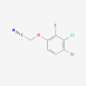 molecular formula C8H4BrClFNO B15500916 2-(4-Bromo-3-chloro-2-fluorophenoxy)acetonitrile 