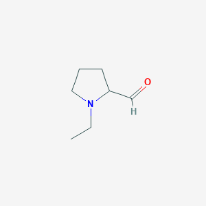 molecular formula C7H13NO B15500923 1-Ethylpyrrolidine-2-carbaldehyde 