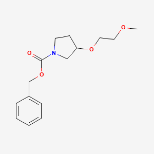 molecular formula C15H21NO4 B15500962 (R)-Benzyl 3-(2-methoxyethoxy)pyrrolidine-1-carboxylate 