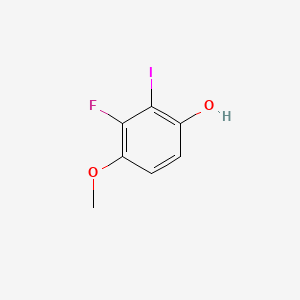 molecular formula C7H6FIO2 B15500963 3-Fluoro-2-iodo-4-methoxyphenol 