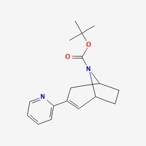 molecular formula C17H22N2O2 B15500968 8-Boc-3-pyridin-2-yl-8-aza-bicyclo[3.2.1]oct-2-ene 